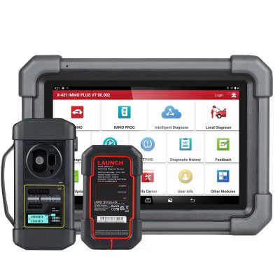 Launch X431 IMMO Plus Key Programmer 3-in-1 Immobilizer + ECU Cloning + Diagnostics Tools, 39+Services, Bi-Directional Control