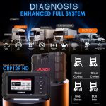 LAUNCH Creader CRP129 HD Heavy Duty Truck Scanner Diesel Full System Diagnostic Tool Code Reader, 7 Resets with Oil Reset DPF Regen - Image 9