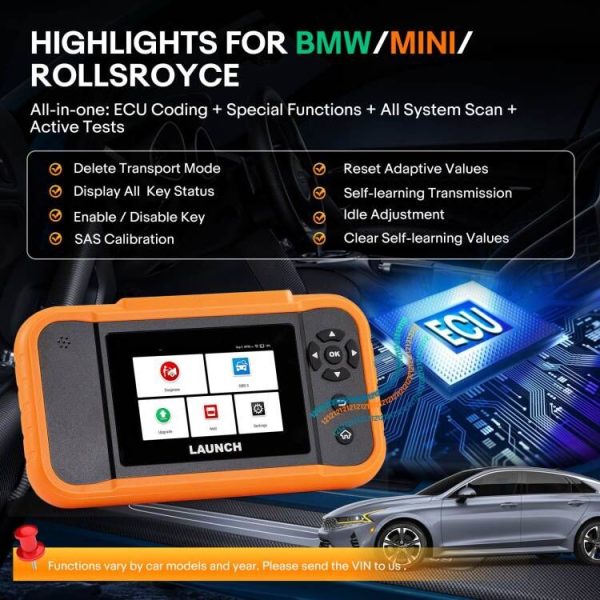 LAUNCH Creader Elite 2.0 BBA Bi-Directional OBD2 Scanner for BMW Mercedes-Benz Volkswagen VW Audi VAG Group, Full System with Full Functions - Image 8