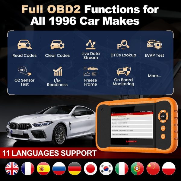 LAUNCH Creader Elite 2.0 FGC for Ford GM Chrysler Full System Bi-Directional Diagnostic Scanner ECU Coding Bi-directional Control Special Service - Image 8