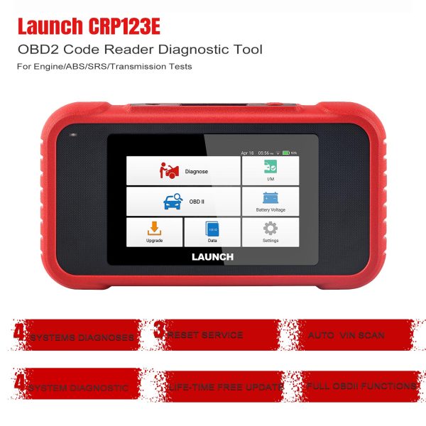 Original LAUNCH CRP123E 4 System Diagnostic Tool for Engine/ Antilock Braking/ Airbag/ Transmission Better Than CRP123 - Image 7