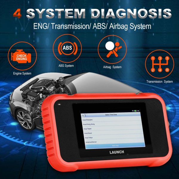 Launch X431 CRP129E for OBD2 ENG ABS SRS AT Diagnosis and Oil/Brake/SAS/TMPS/ETS Reset - Image 10