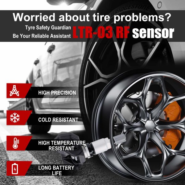 LAUNCH X431 i-TPMS TPMS Tire Pressure Detector with 4pcs Launch LTR-03 RF Sensor 315MHz & 433MHz 2 in 1 - Image 10