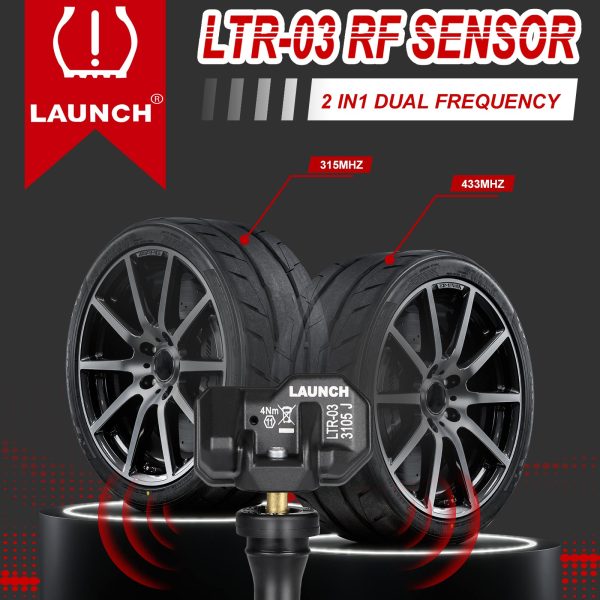 LAUNCH X431 i-TPMS TPMS Tire Pressure Detector with 4pcs Launch LTR-03 RF Sensor 315MHz & 433MHz 2 in 1 - Image 12