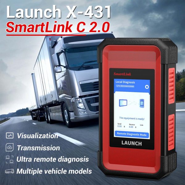 LAUNCH X431 PRO3S+ PRO3 S+ V5.0 with Launch X-431 SmartLink C 2.0 Heavy-duty Truck Module for Both 12V & 24V Cars and Trucks - Image 10