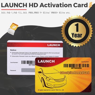 One Year Online Activation for Launch X431 Heavy Duty Trucks Software License Only on 24V Commercial Trucks for X431 PAD V/ PAD VII and PRO5 Smartlink