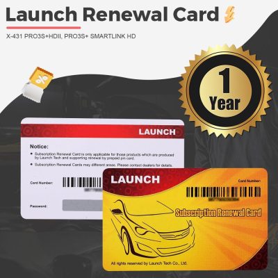 One Year Software Subscription for Launch X431 PRO3S+ with HDIII Gasoline & Diesel Scanner