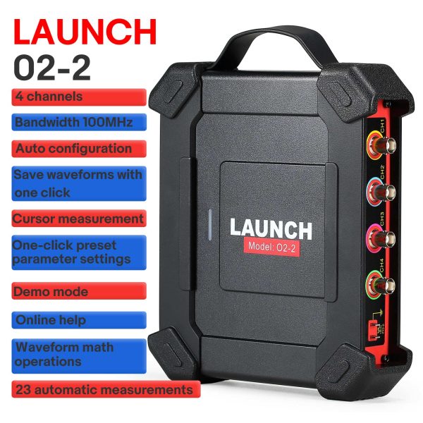 LAUNCH X431 O2-2 Oscilloscope Scopebox Analizador 4 Channel Digital Scopebox Tester USB Port Works with X431 PAD VII, PAD V, PAD III - Image 4