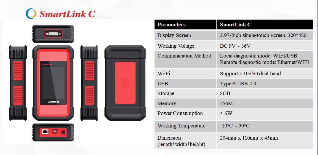 Launch SmartLink C V2.0 Remote Diagnosis Device